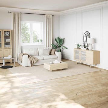 vidaXL Vloerkleed shaggy crèmewit 240x340 cm polyester, Huis en Inrichting, Stoffering | Tapijten en Kleden, Verzenden, Nieuw