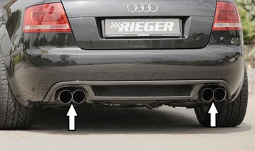 RIEGER einddemper li./re. Typ 14, geschikt voor Audi A4 (8H), Verzenden, Nieuw, Audi