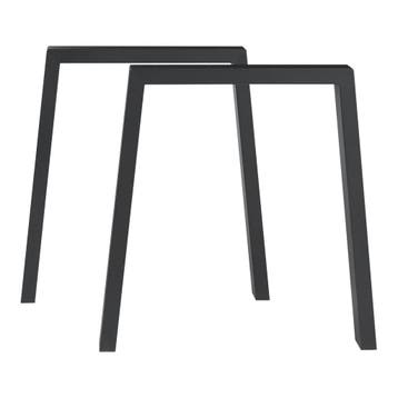 Stalen onderstel Kraftisried set van 2 tafelpoot 72x70 cm zw, Verzenden, Nieuw
