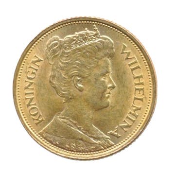Gouden vijfjes verkrijgbaar, 5 gulden, Koningin Wilhelmina, Losse munt, Goud
