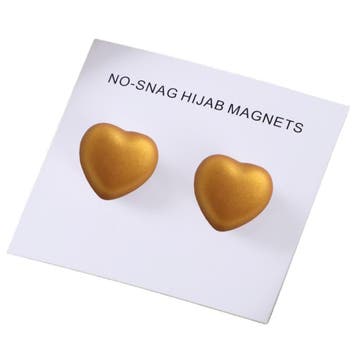 Fako Bijoux - 2x Magnetische Broche Hart - Hoofddoek Magneet, Verzenden, Nieuw