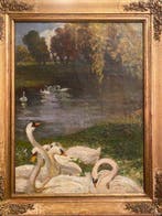 Luigi Rossi (1853-1923) - La guardiana dei cigni