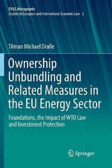 9783030085438 European Yearbook of International Economic..., Verzenden, Nieuw, Tilman Michael Dralle