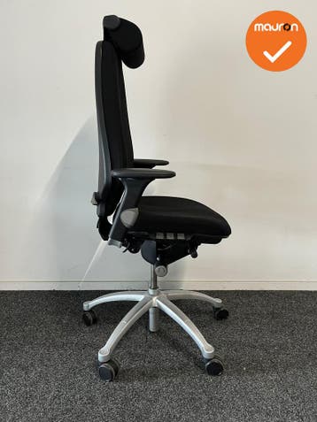 RH Logic 400 - zwarte stoffering  - Met hoofdsteun - Inclusi, Werkplek, Ophalen of Verzenden, Gebruikt, Stoel