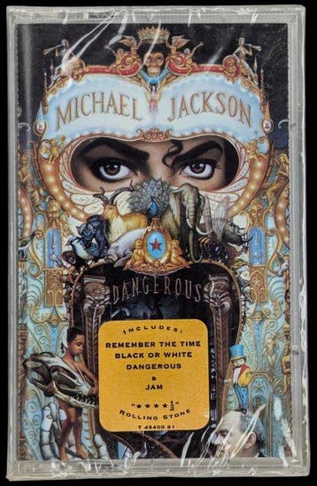 Michael Jackson - Dangerous - Sealed tape - Audiocassette -, Nieuw in verpakking