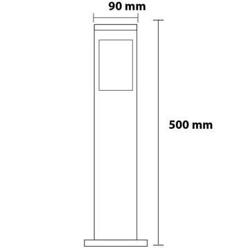 LED Tuinverlichting - Staande Buitenlamp - Kavy 4 - E27, Staande lamp, Nieuw, Ophalen of Verzenden, Led