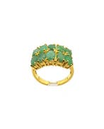 Zonder minimumprijs - Ring Verguld - 8.80ct. tw. Smaragd -, Nieuw