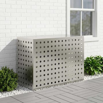 vidaXL Airconditioner hoes zilver 110 x 50 x 80 cm Roestvrij, Verzenden, Nieuw