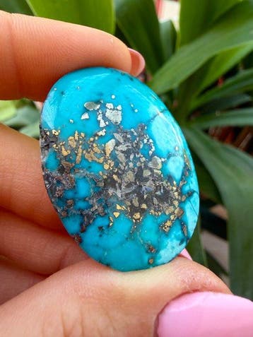 Turquoise Echte edelsteen! Topkleur Neishaboor Turkoois