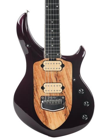 Music Man Majesty 6 Jester Red Spalted Maple BFR 2020, Ophalen of Verzenden, Zo goed als nieuw, Solid body