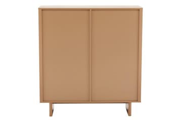Highboard SAVOY 130 cm 3D naturel met travertijnmarmeren, Ophalen of Verzenden, Nieuw