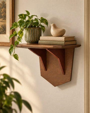 Wandtafel - Hout - Houten wandconsole