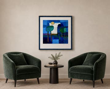 Ton Schulten Verstild landschap 1993 Certified Art, Ingelijst, Ophalen of Verzenden, Landschappen, Lithografie