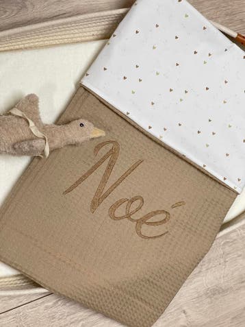 Babynestje | Babydeken met naam | Ledikant /Wieg | Boxkleed, Nieuw