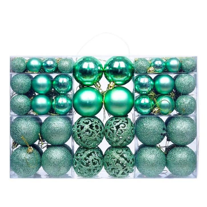 Kerstballen 100 stuks Peacock / Vintage Blauw, Diversen, Kerst, Nieuw, Ophalen of Verzenden