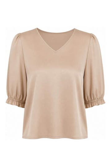 Aaiko Top in maat M Beige, Kleding | Dames, Truien en Vesten, Aaiko, Verzenden, Zo goed als nieuw, Beige