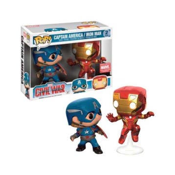 Funko Pop  Captain America   Captain America & Iron Man, Verzenden, Nieuw