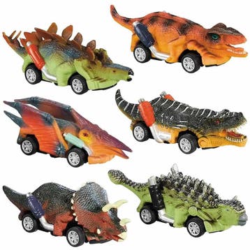 Dinosaurus Speelgoed Auto’s Jongens - 6 Stuks Dino, Ophalen of Verzenden, Nieuw