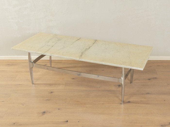 Salontafel - Roestvrij staal, Marmer - Marmeren salontafel, Antiek en Kunst, Kunst | Designobjecten
