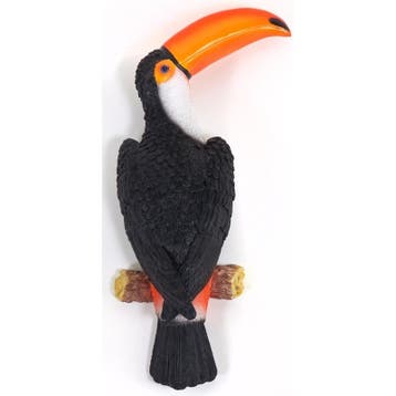 Dierenbeeld toekan vogel 33 cm tuinbeeld hangdecoratie - T.., Ophalen of Verzenden, Nieuw