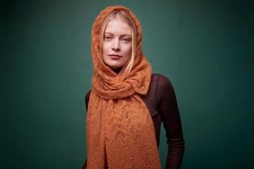 Breipatroon Sjaal Ava met ajourmotief in luxe mohair & zij, Ophalen of Verzenden, Nieuw
