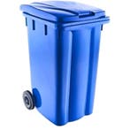 Afvalcontainer 240 liter, nieuw - Grijs, Per stuk, Huis en Inrichting, Woonaccessoires | Prullenbakken, Ophalen of Verzenden, Nieuw