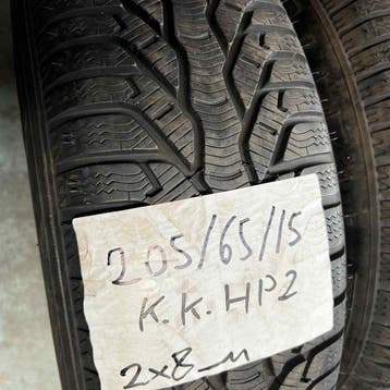 2 x Kleber Krisalp HP2 205-65-15 Winterbanden 8mm, Gebruikt, 15 inch, Band(en), Personenwagen