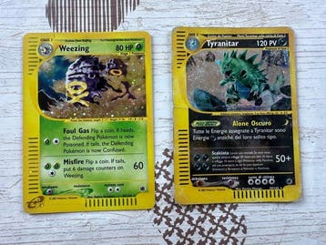 2 Card - Tyranitar, Weezing Holo, Nieuw