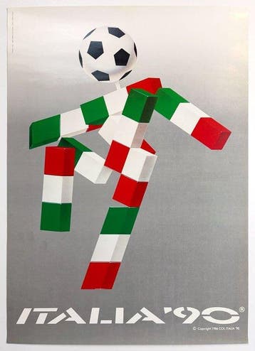 Italia 90 - Manifesto promozionale dei Campionati Mondiali