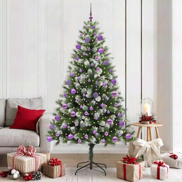 vidaXL Kunstmatige Scharnierende Kerstboom met Bedekte, Diversen, Kerst, Verzenden, Nieuw