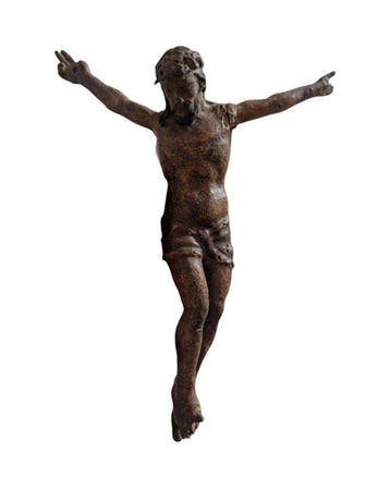 Escuela alemana - sculptuur, Antiguo Cristo alemán. S.XVI -