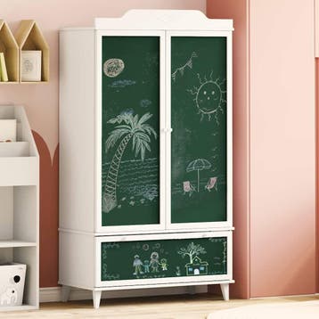 vidaXL Creatieve opslag voor kinderen ROROS Wit 90 x 45 x, Verzenden, Nieuw