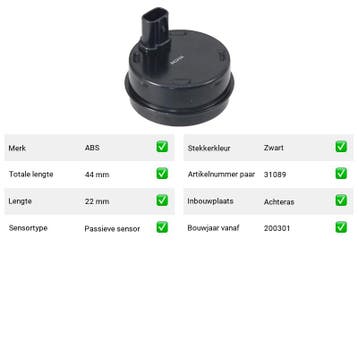 ABS-sensor Achteras Toyota Echo 1.5 (1999-2005), Verzenden, Nieuw, Toyota