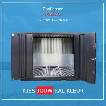 Chemische Unit | Gasflesopslag | Inclusief Lekbak!, Ophalen