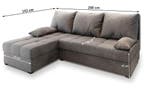 *ACTIE* Slaapbank/Hoekbank met opbergruimte Rio Zwart €399,-, Huis en Inrichting, Banken | Bankstellen, Hoekbank, 75 tot 100 cm