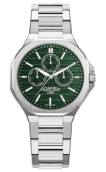Roamer Spirit of Time 995989 41 75 20 horloge 42 mm, Sieraden, Tassen en Uiterlijk, Horloges | Heren, Overige merken, Staal, Verzenden