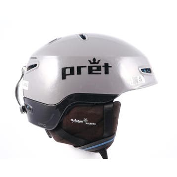 51 52 53 54 55 skihelm/snowboardhelm PRET EPIC, Grey/blue, v, Verzenden, Gebruikt