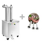 GGM Gastro | Hydraulische worstenvuller - op wielen - |, Verzenden, Nieuw in verpakking, RVS Meubilair