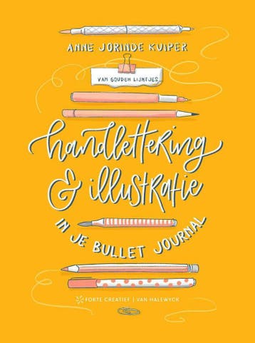 Handlettering & illustratie in je bulletjournal, Verzenden, Zo goed als nieuw, Anne Jorinde Kuiper