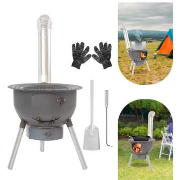 Multifunctioneel Camping Kooktoestel Hout Stove Grill Outdoo, Verzenden, Nieuw