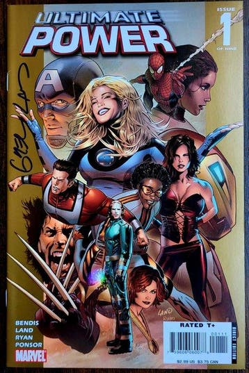 Ultimate Power #1 - Signed by Greg Land + COA and POA - 1, Boeken, Nieuw