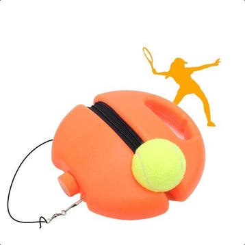 2dekans | Tennispaal – Tennistrainer – Set Met Elastiek En, Sport en Fitness, Tennis, Ophalen of Verzenden, Zo goed als nieuw