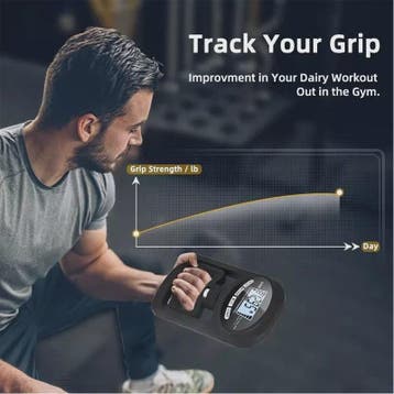 Digitale Hand Krachtmeter (Grip Tester) - 120kg/265lbs met L, Verzenden, Nieuw
