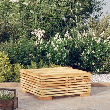 vidaXL Tuintafel 69,5x69,5x31 cm massief teakhout, Verzenden, Nieuw, Teakhout
