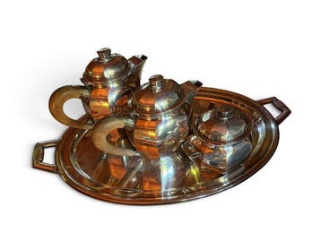Koffie- en theeservies (4) - Verzilverd