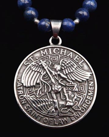 Lapis lazuli - Sint-Michaël aartsengel – Beschermschild –