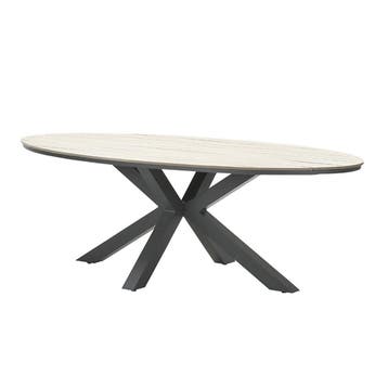 Garden Impressions Tulli tuintafel 220x115 cm - licht bruin, Verzenden, Nieuw