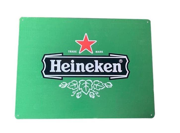 Heineken metalen pubbord, Verzamelen, Merken en Reclamevoorwerpen, Nieuw, Ophalen of Verzenden