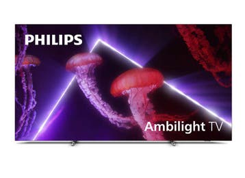 Philips OLED 77OLED807 77 inch 4K OLED Ambilight Smart TV, Ophalen, Philips, Zo goed als nieuw, 100 Hz