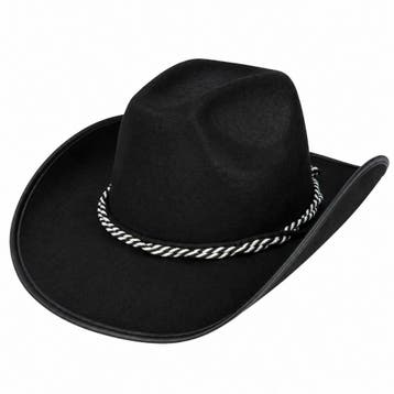 Cowboyhoed - Western Hoed - Vilt - Zwart, Kleding | Dames, Nieuw